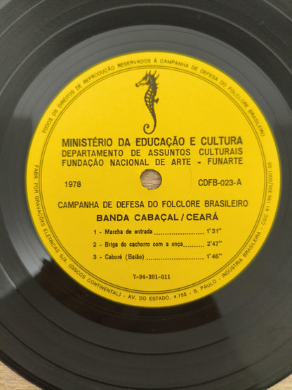 Compacto Vinil Folclore Brasileiro 23 Banda Cabaçal / Ceará