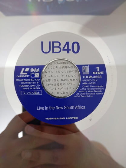 LD LaserDisc UB40 Live In The New South Africa Importado