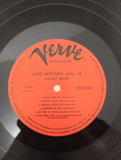Lp Vinil Count Basie Jazz History Vol. 14 Duplo