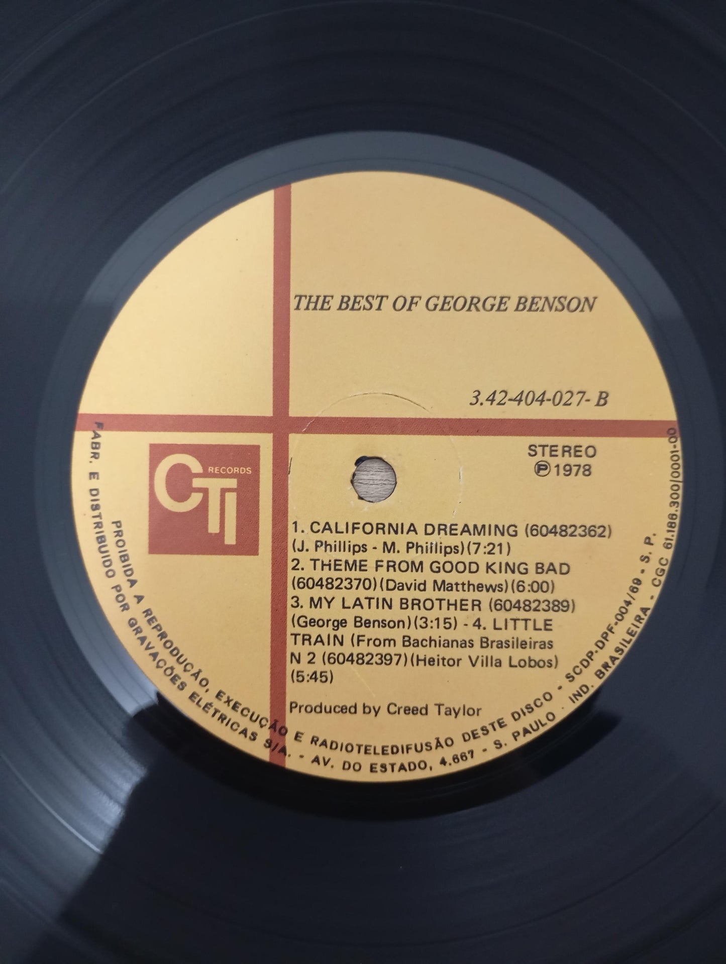 Lp Vinil George Benson The Best Of George Benson