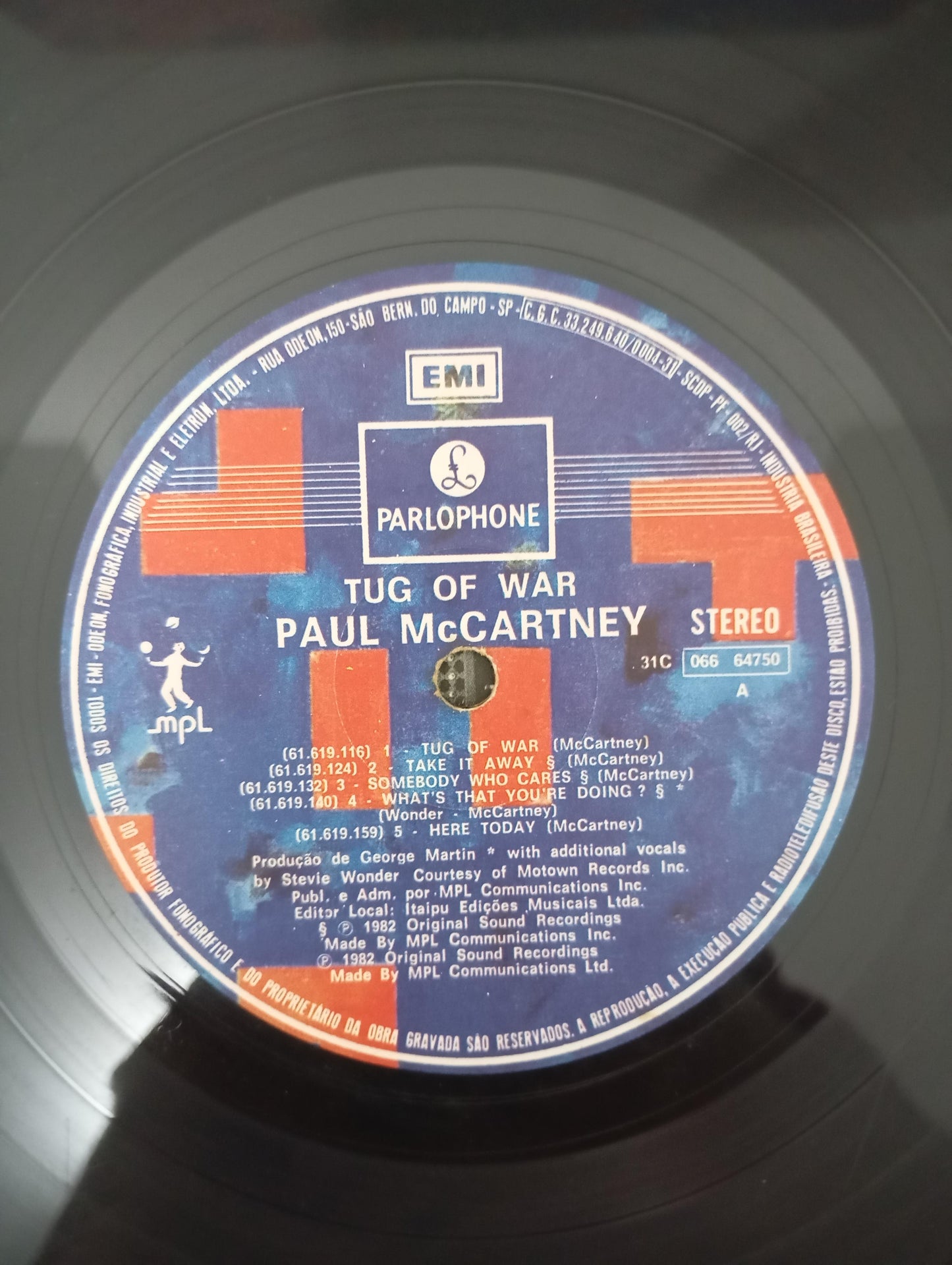 Lp Vinil Paul McCartney Tug Of War Com Encarte