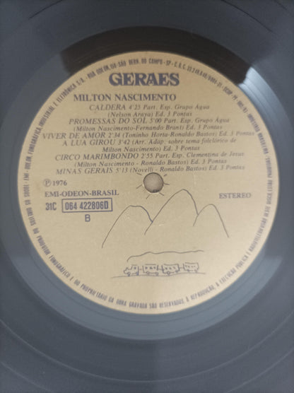 Disco Vinil Geraes Milton Nascimento Capa Dupla C/ Encarte A
