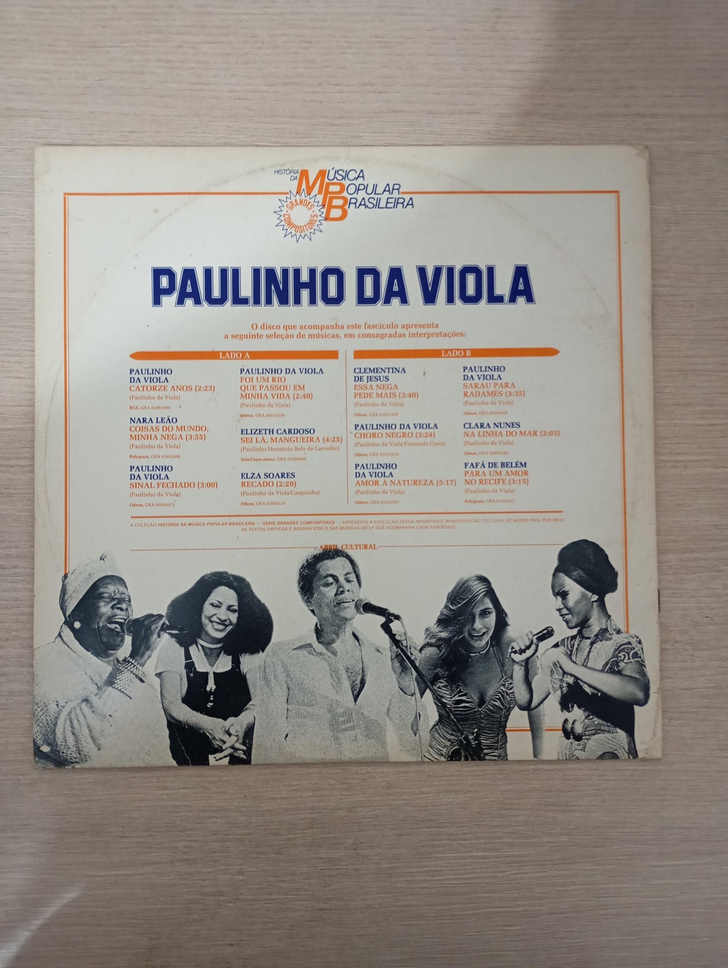 Lp Vinil Paulinho da Viola História da MPB Capa Dupla