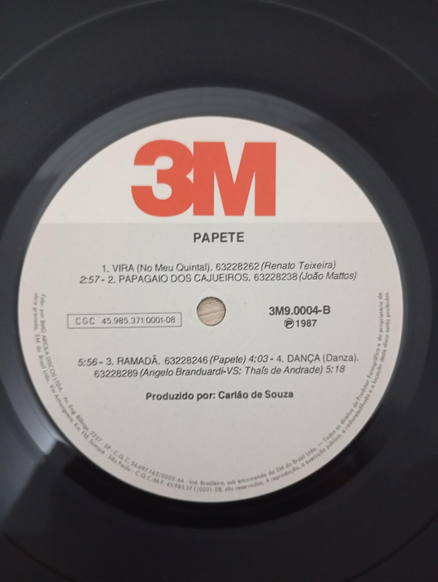 Lp Vinil Papete 1987 Com Encarte
