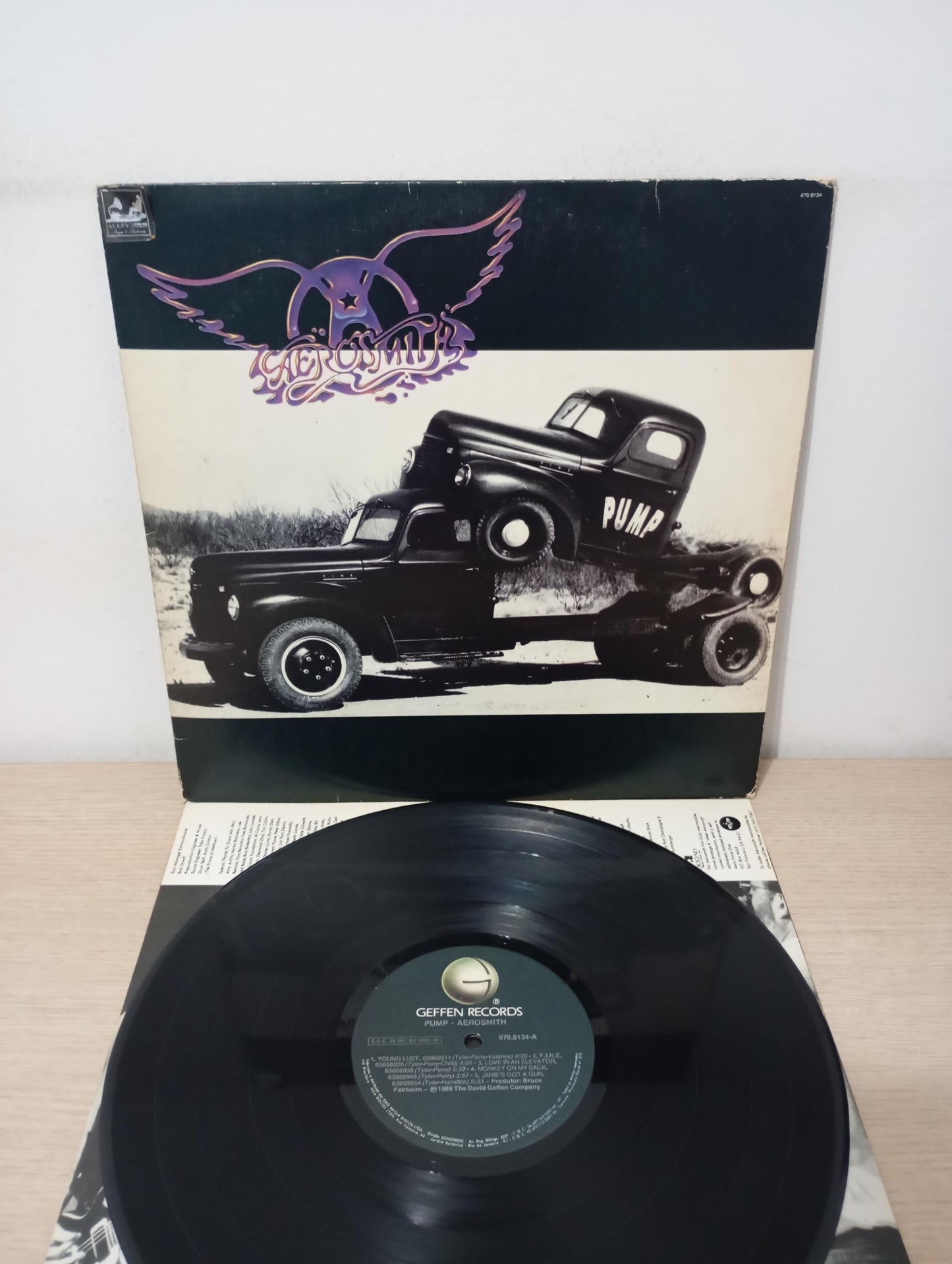 Lp Vinil Aerosmith Pump Com Encarte