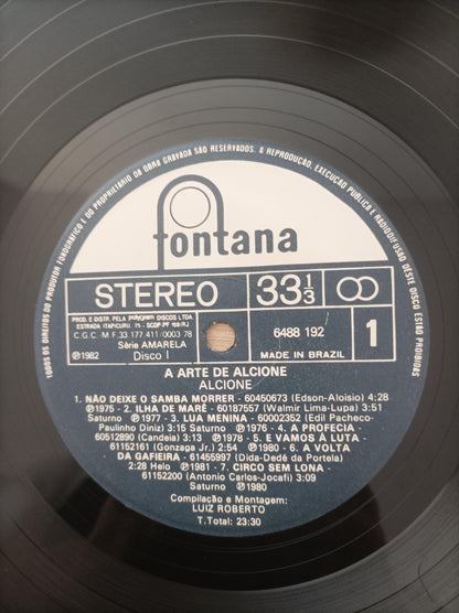 Lp Vinil Alcione A Arte de Duplo