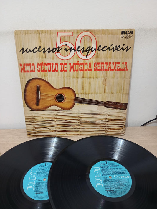 Lp Vinil 50 Sucessos Inesquecíveis Meio Século de Sertaneja