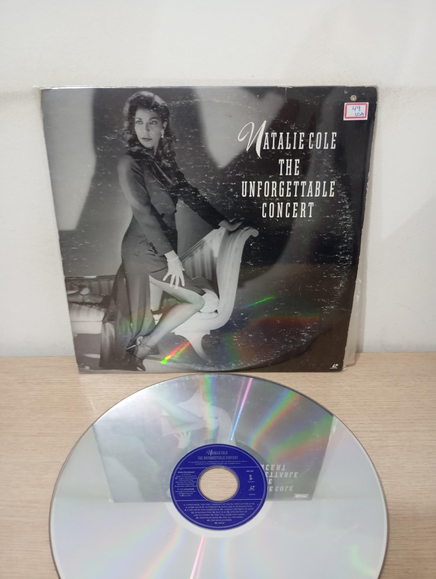LD LaserDisc Natalie Cole Unforgettable Concert Importado