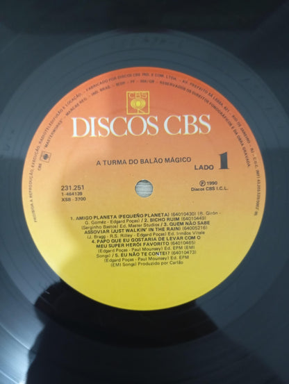 Lp Vinil A Turma Do Balão Mágico 1990