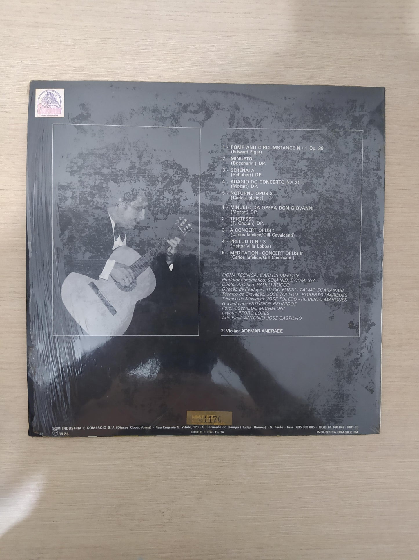 Lp Vinil Carlos Iafelice Violão