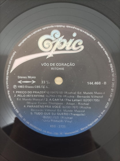 Lp Vinil Ritchie Vôo De Coração