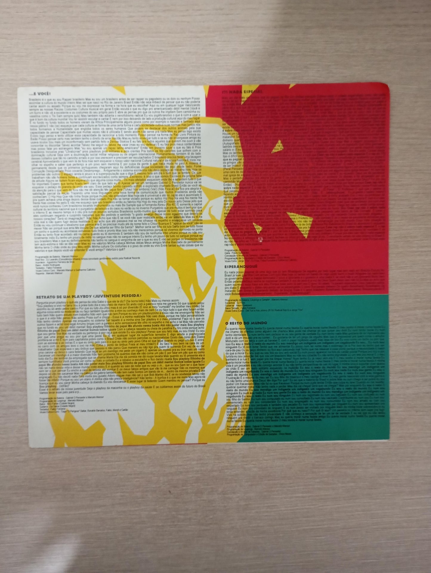 Disco Vinil 1993 Gabriel O Pensador Com Encarte A