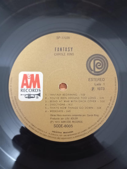 Lp Vinil Carole King Fantasy Com Encarte