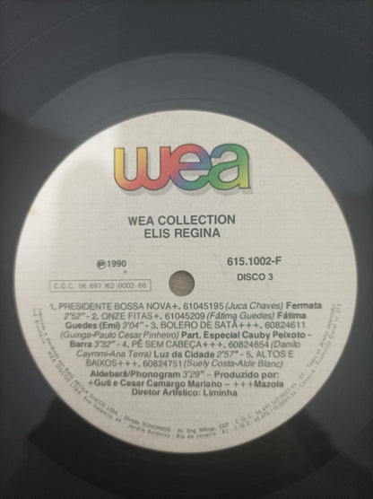 Lp Vinil Box Elis Regina WEA Collection Quádruplo C/ Encarte