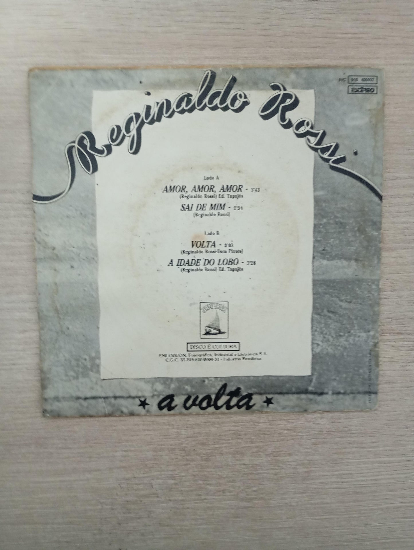 Compacto Vinil Reginaldo Rossi A Volta