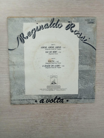 Compacto Vinil Reginaldo Rossi A Volta