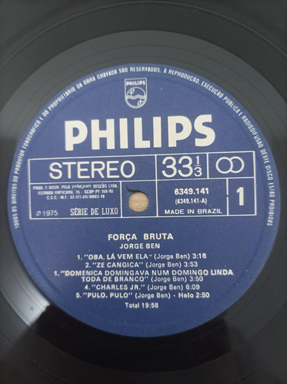 Lp Vinil Jorge Ben Força Bruta Original 1975 Importado