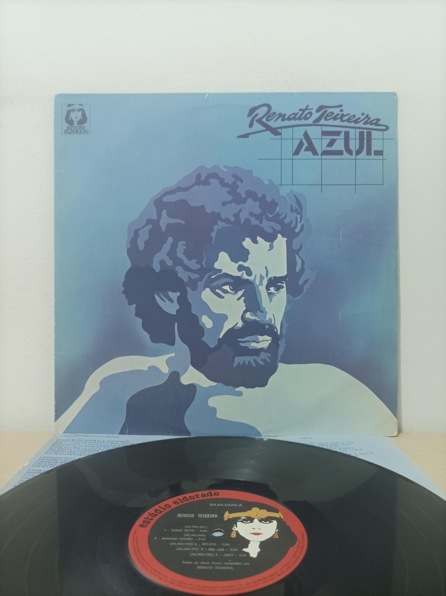 Lp Vinil Renato Teixeira Azul Com Encarte