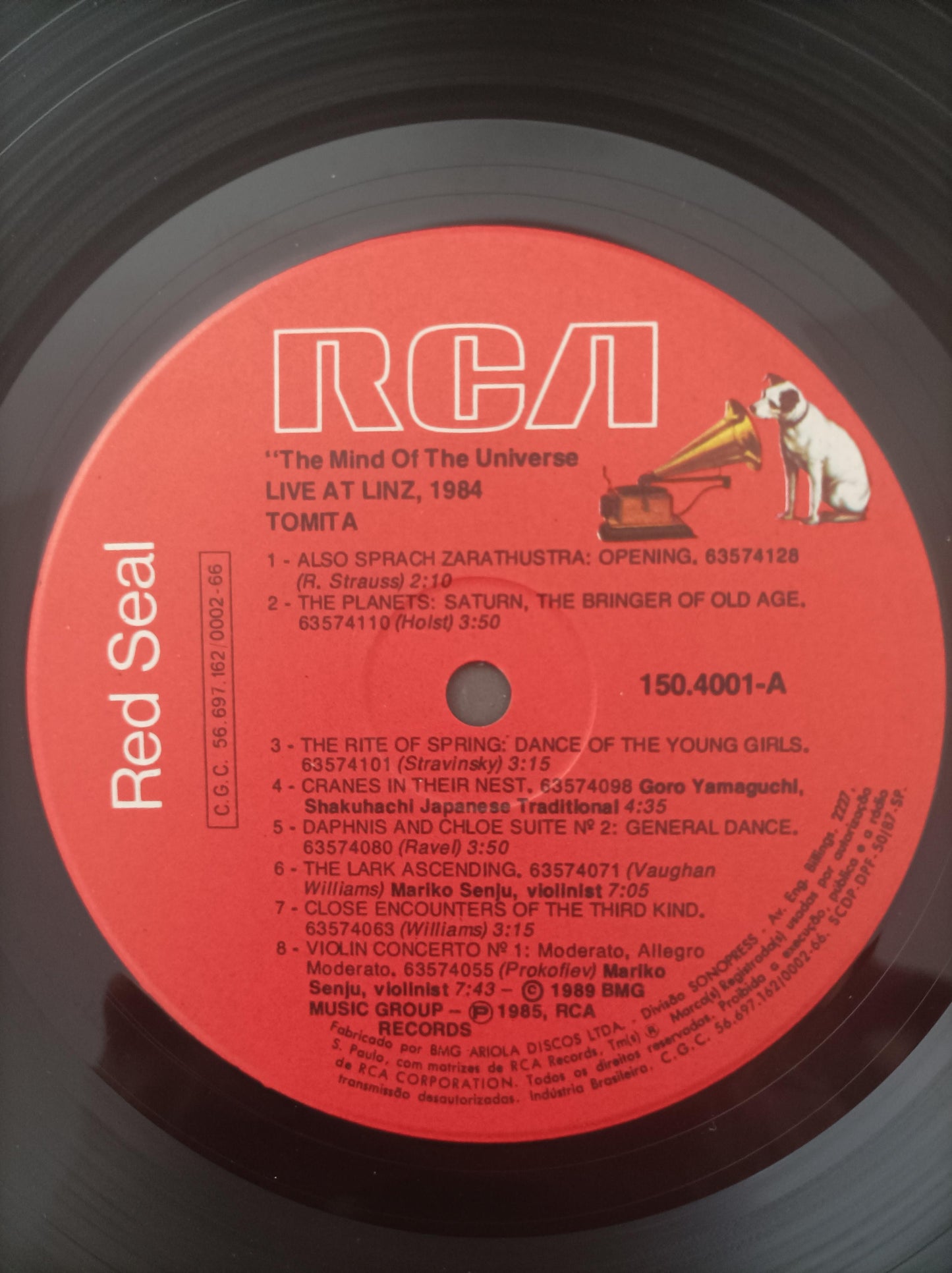 Lp Vinil Tomita The Mind of the Universe At Linz Com Encarte