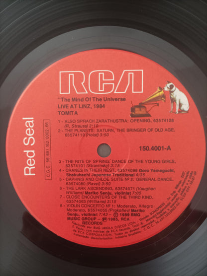 Lp Vinil Tomita The Mind of the Universe At Linz Com Encarte