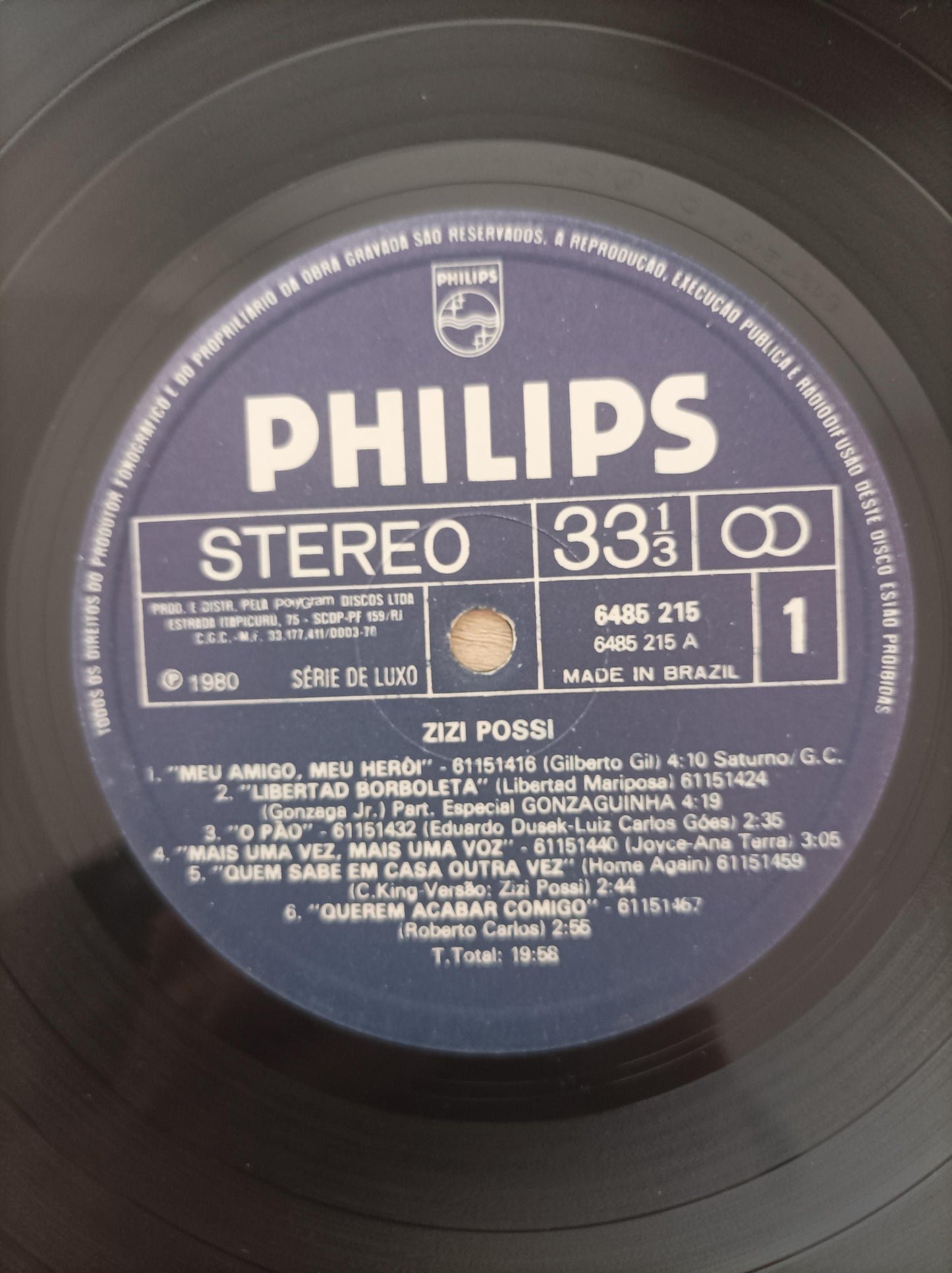 Lp Vinil Zizi Possi 1980