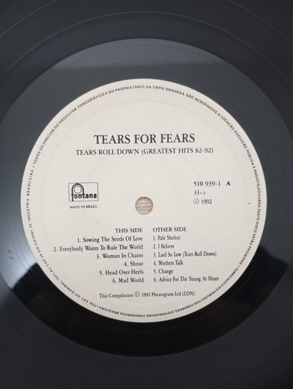 Lp Vinil Tears For Fears Roll Down Greatest Hits C Encarte