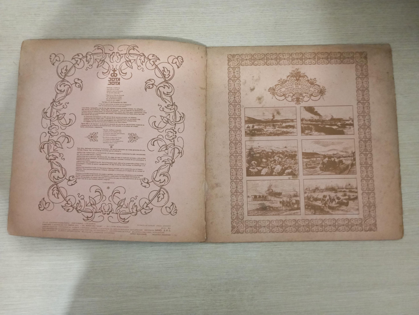 Lp Vinil Quilapayún Santa Maria De Iquique Capa Dupla Import