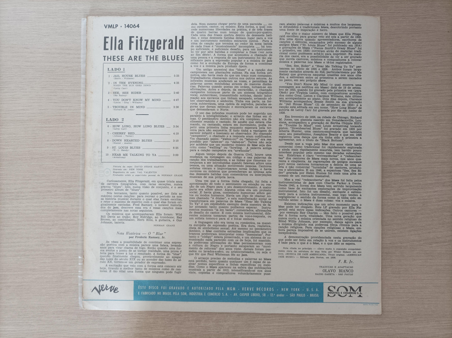 Lp Vinil Ella Fitzgerald These Are The Blues