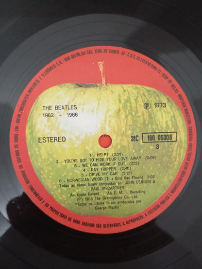 Lp Vinil The Beatles 1962-1966 Duplo Com Encartes