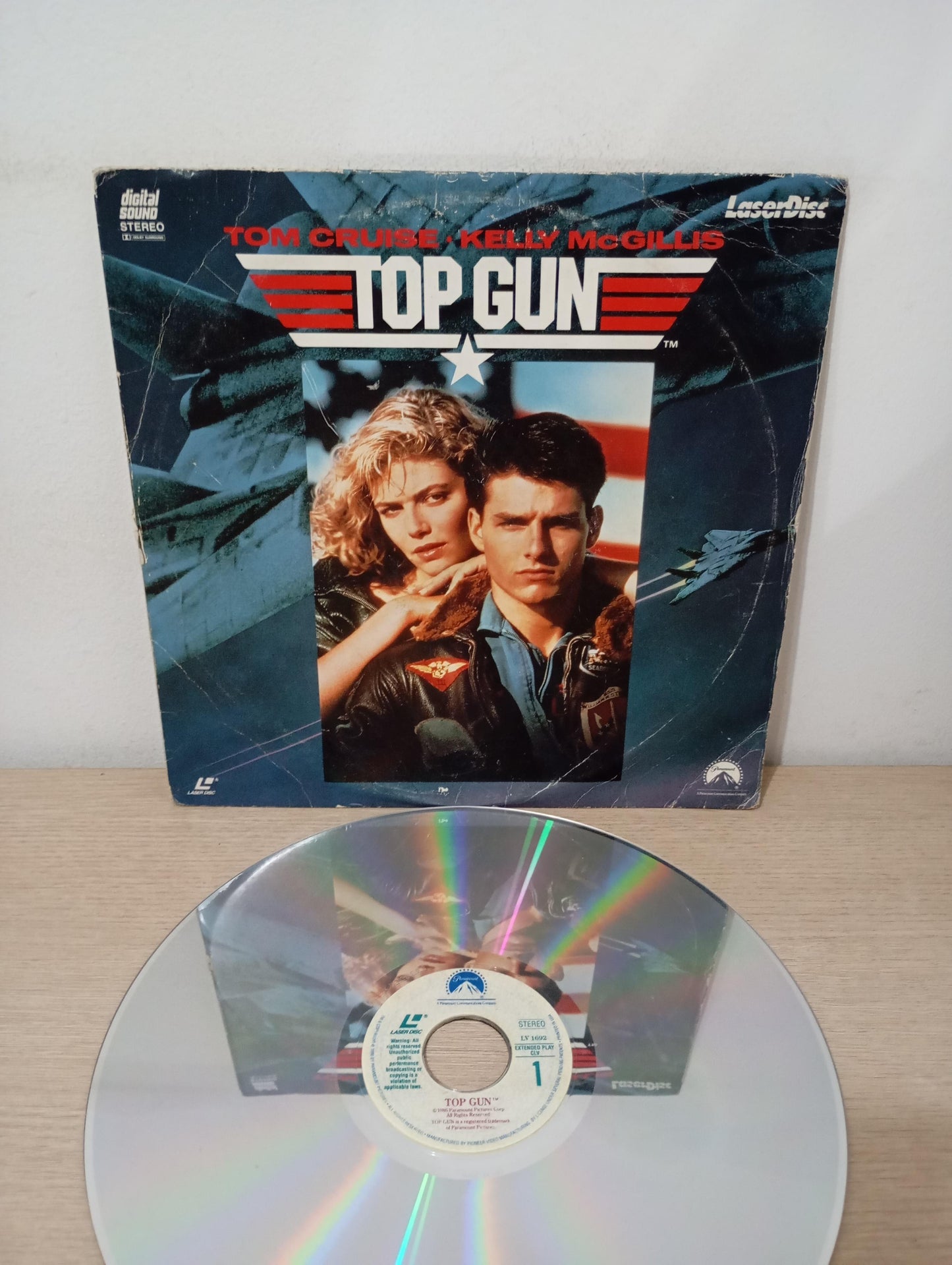 LD LaserDisc Top Gun Soundtrack Importado