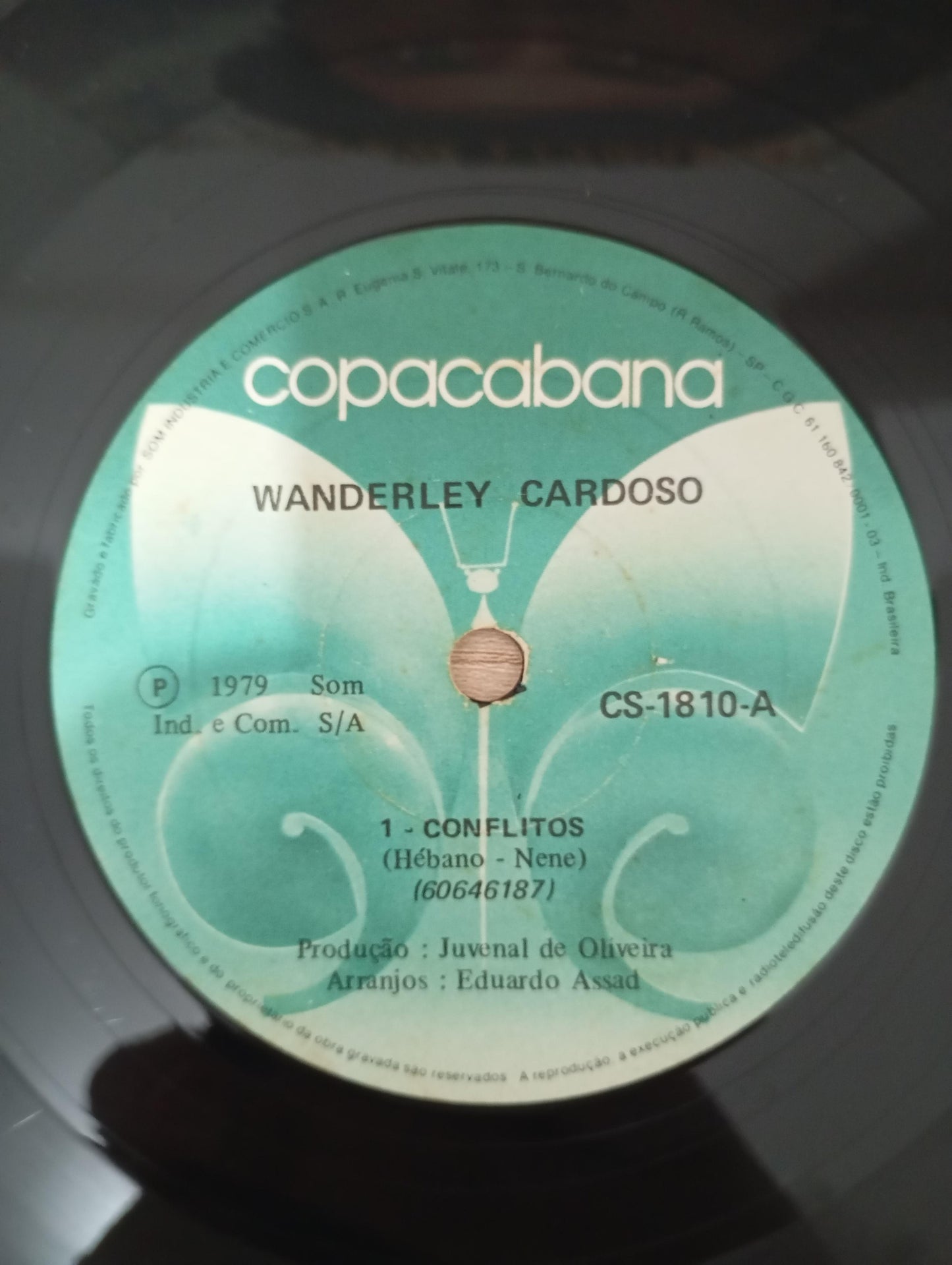 Vinil Compacto Wanderley Cardoso Conflitos / Semente do Bem