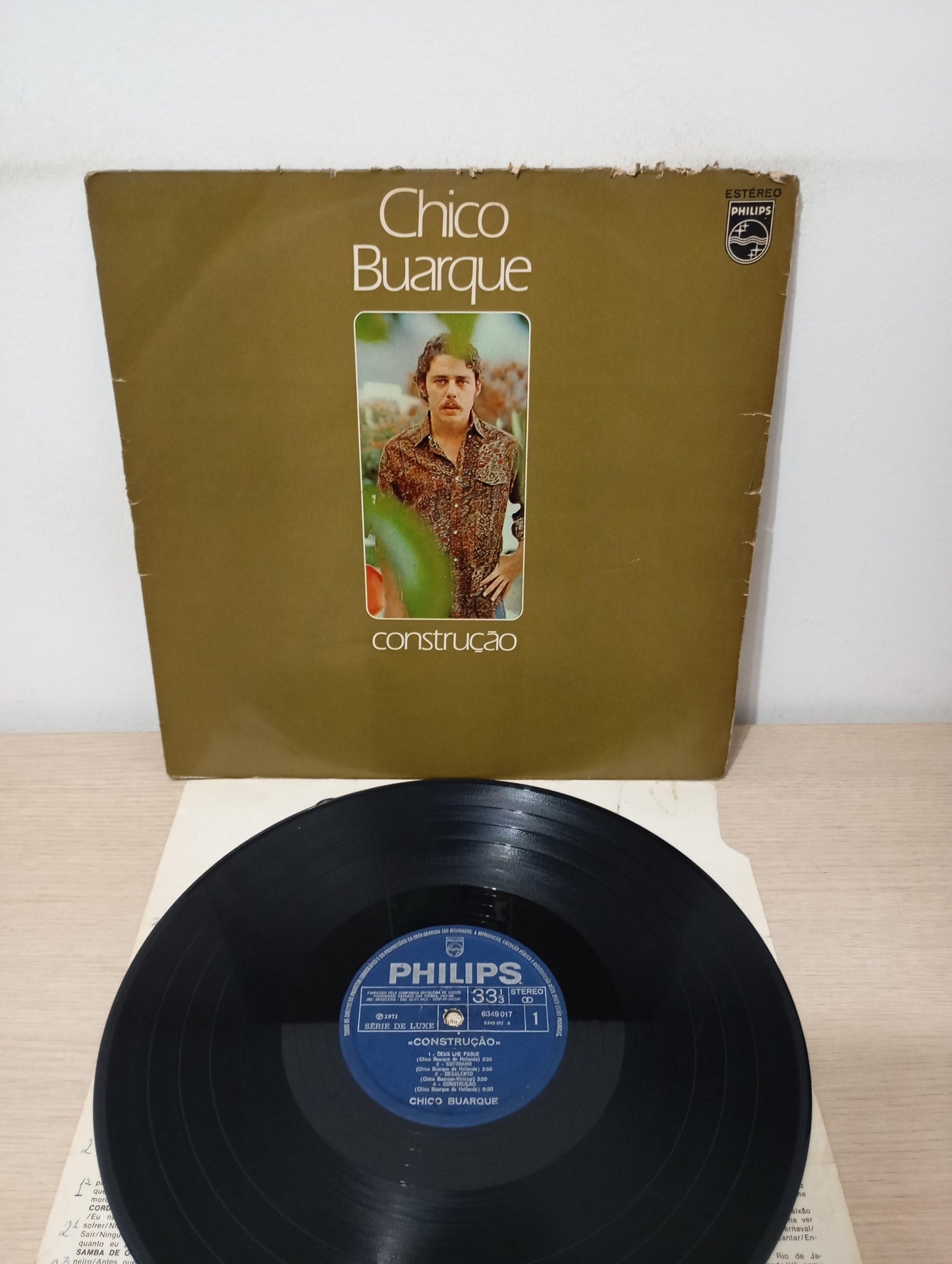 Disco Vinil Construção Chico Buarque Com Encarte A