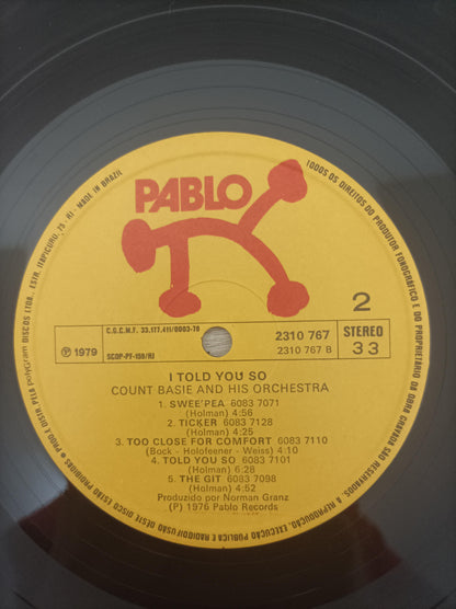 Disco Vinil I Told You So Count Basie A
