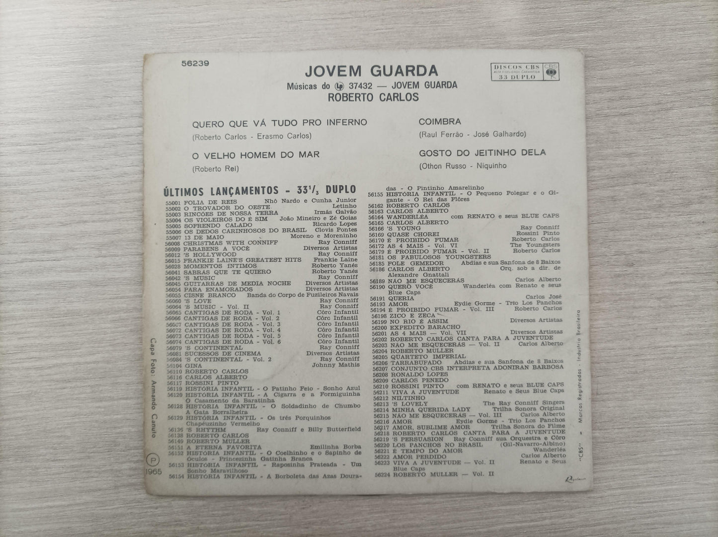 Vinil Compacto Roberto Carlos Jovem Guarda