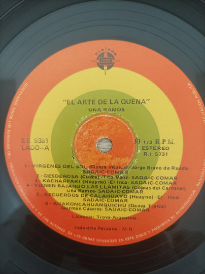 Lp Vinil Uña Ramos El Arte De La Quena Importado