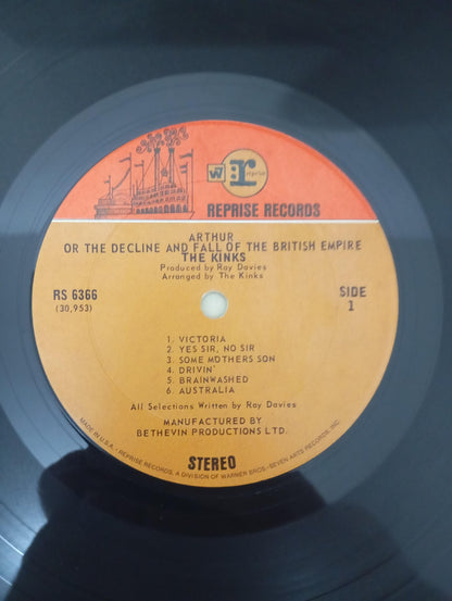 Lp Vinil The Kinks Arthur Capa Dupla C Encarte Importado