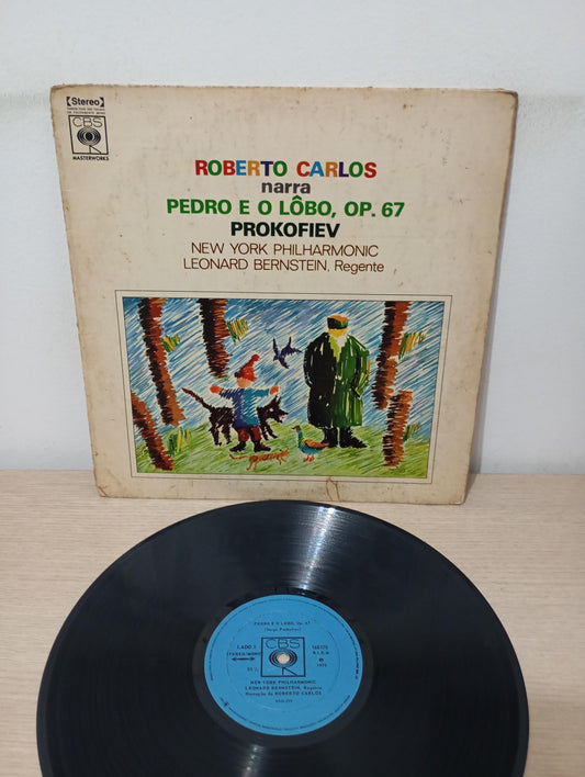 Lp Vinil Roberto Carlos Narra Pedro E O Lôbo Op. 67