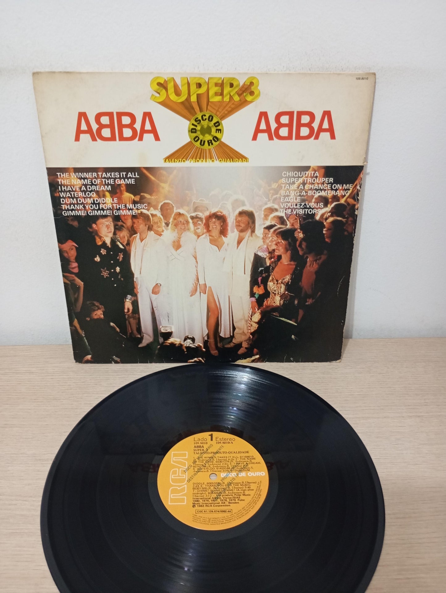 Lp Vinil ABBA Super 3 Disco de Ouro