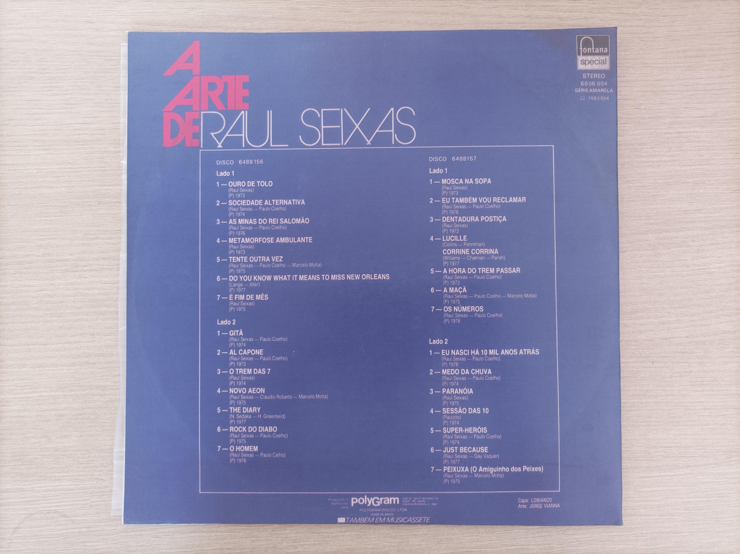 Lp Vinil Raul Seixas A Arte de Duplo