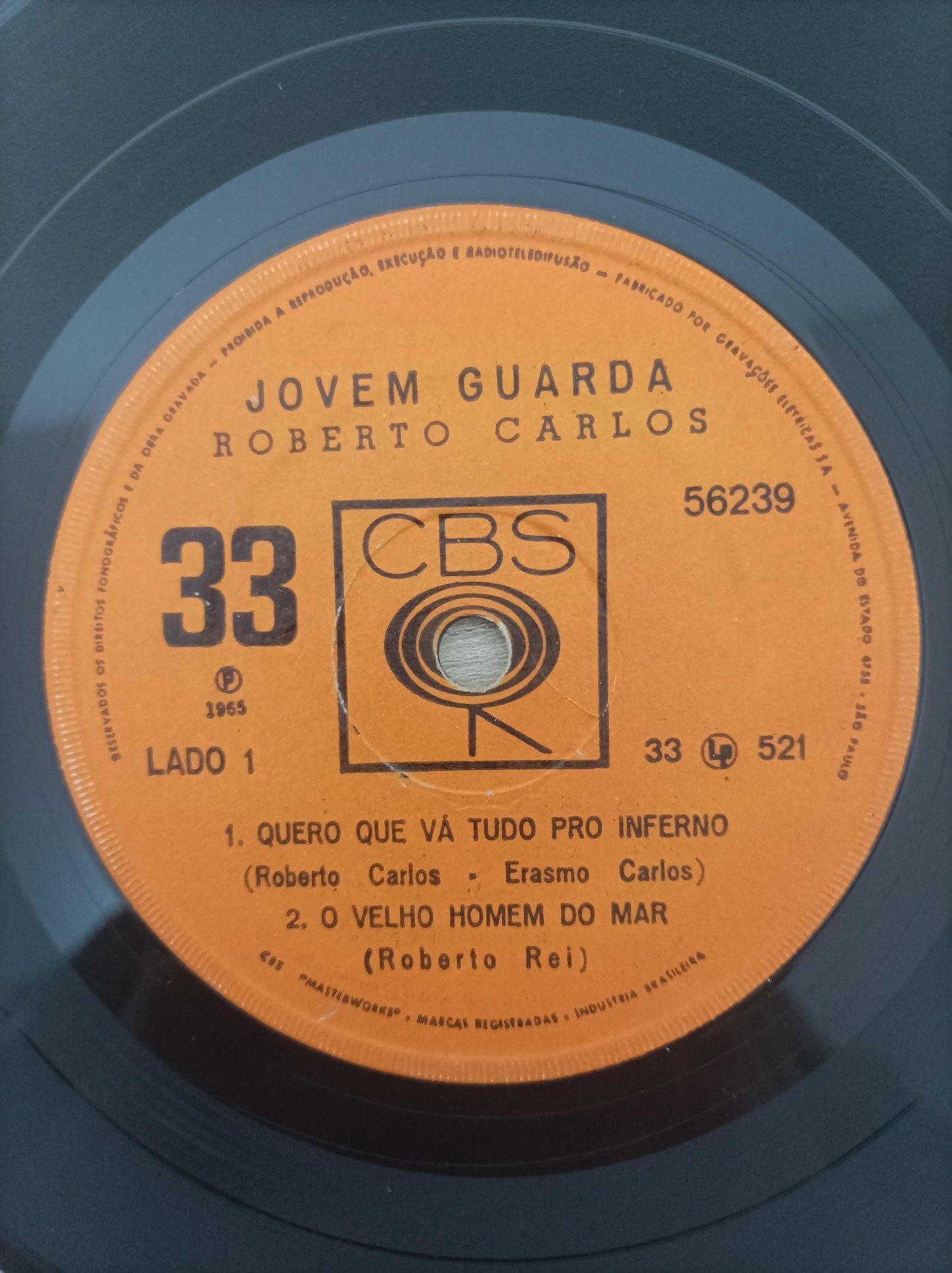 Vinil Compacto Roberto Carlos Jovem Guarda