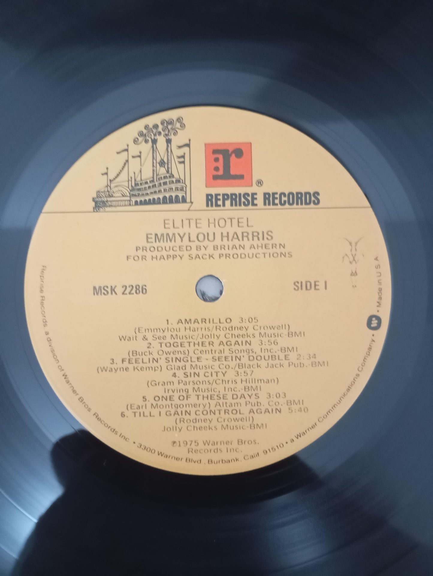 Lp Vinil Emmylou Harris Elite Hotel Com Encarte Importado