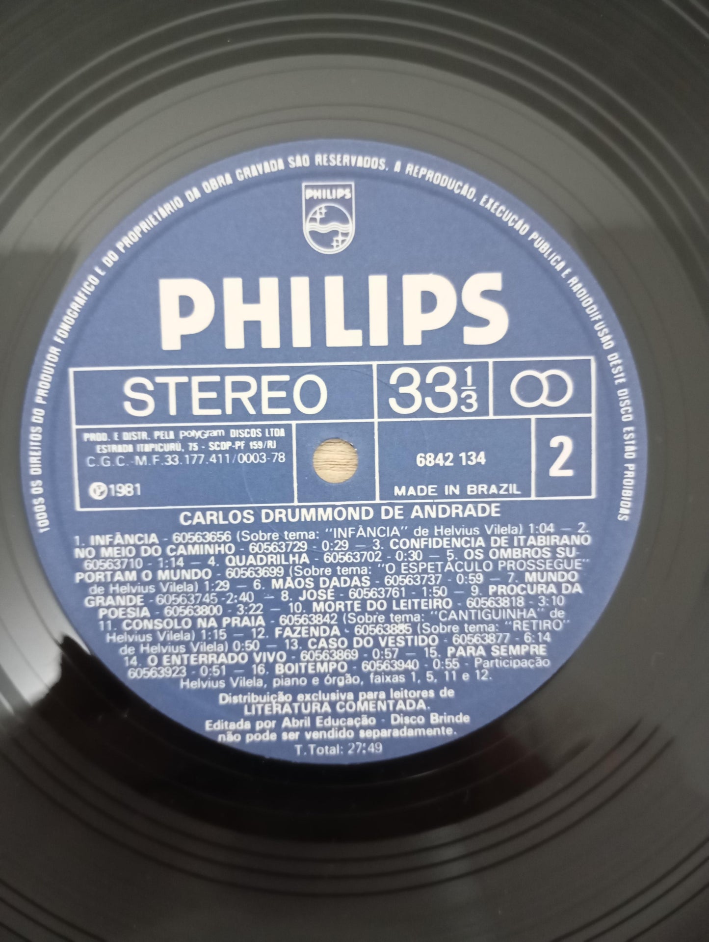 Lp Vinil Vinicius De Moraes Vinicius & Drummond