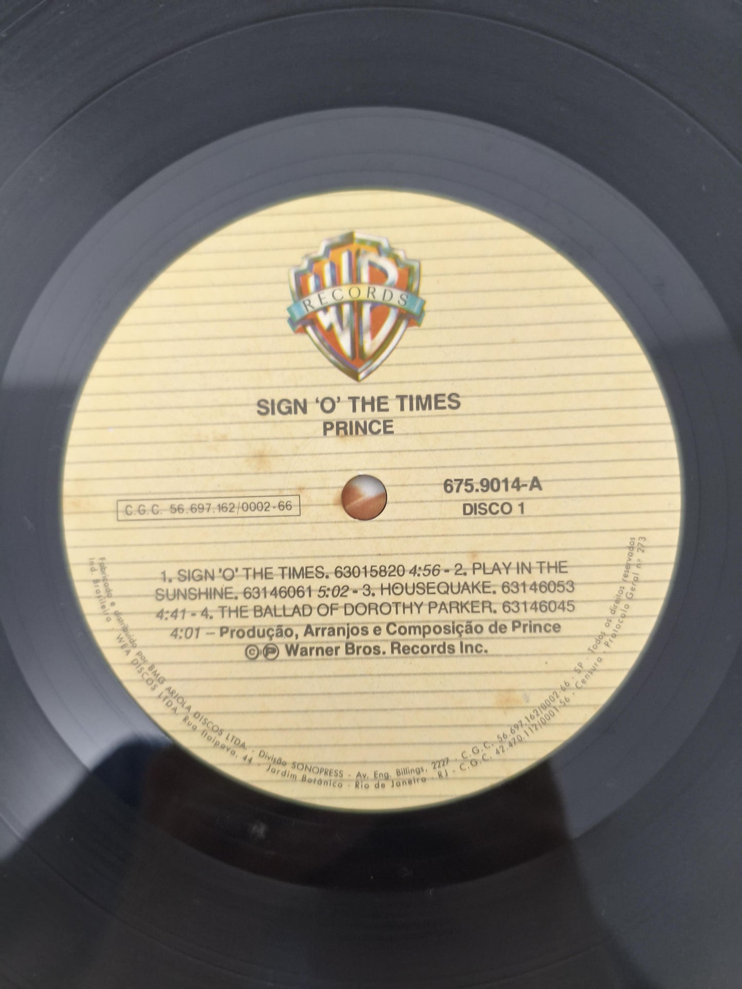 Lp Vinil Prince Sign "O" The Times Duplo Com Encartes