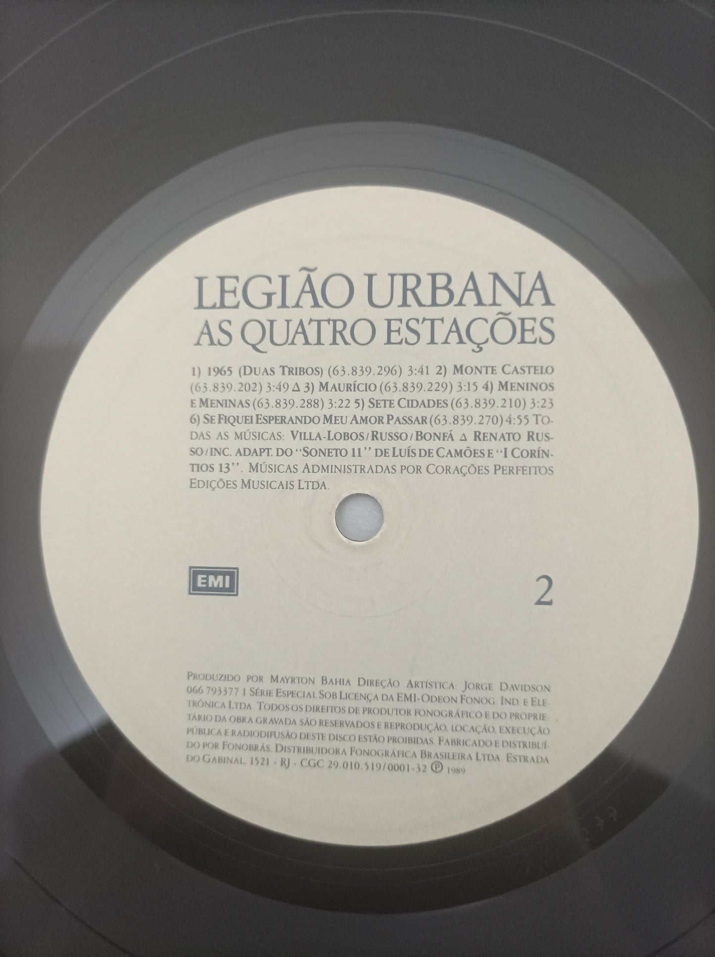 Lp Vinil Legião Urbana As Quatro Estações Com Encarte