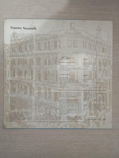 Lp Vinil Arthur Moreira Lima Ernesto Nazareth Volume 2
