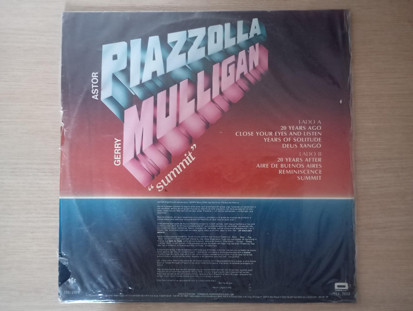 Lp Vinil Astor Piazzolla Summit