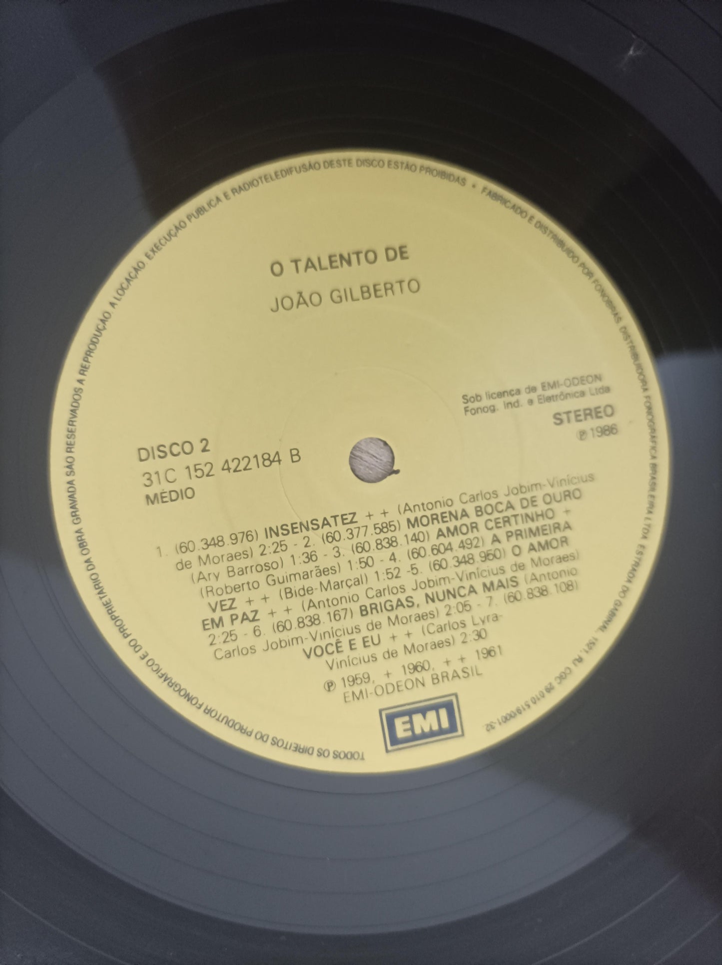 Lp Vinil João Gilberto O Talento de Duplo Com Encarte