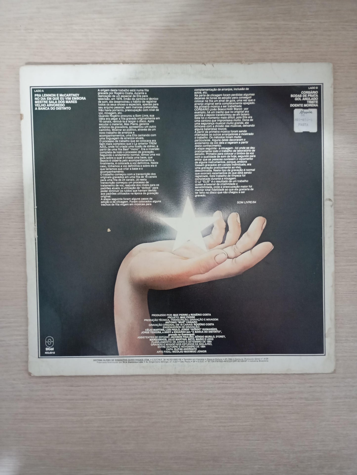 Lp Vinil Elis Regina Luz Das Estrelas