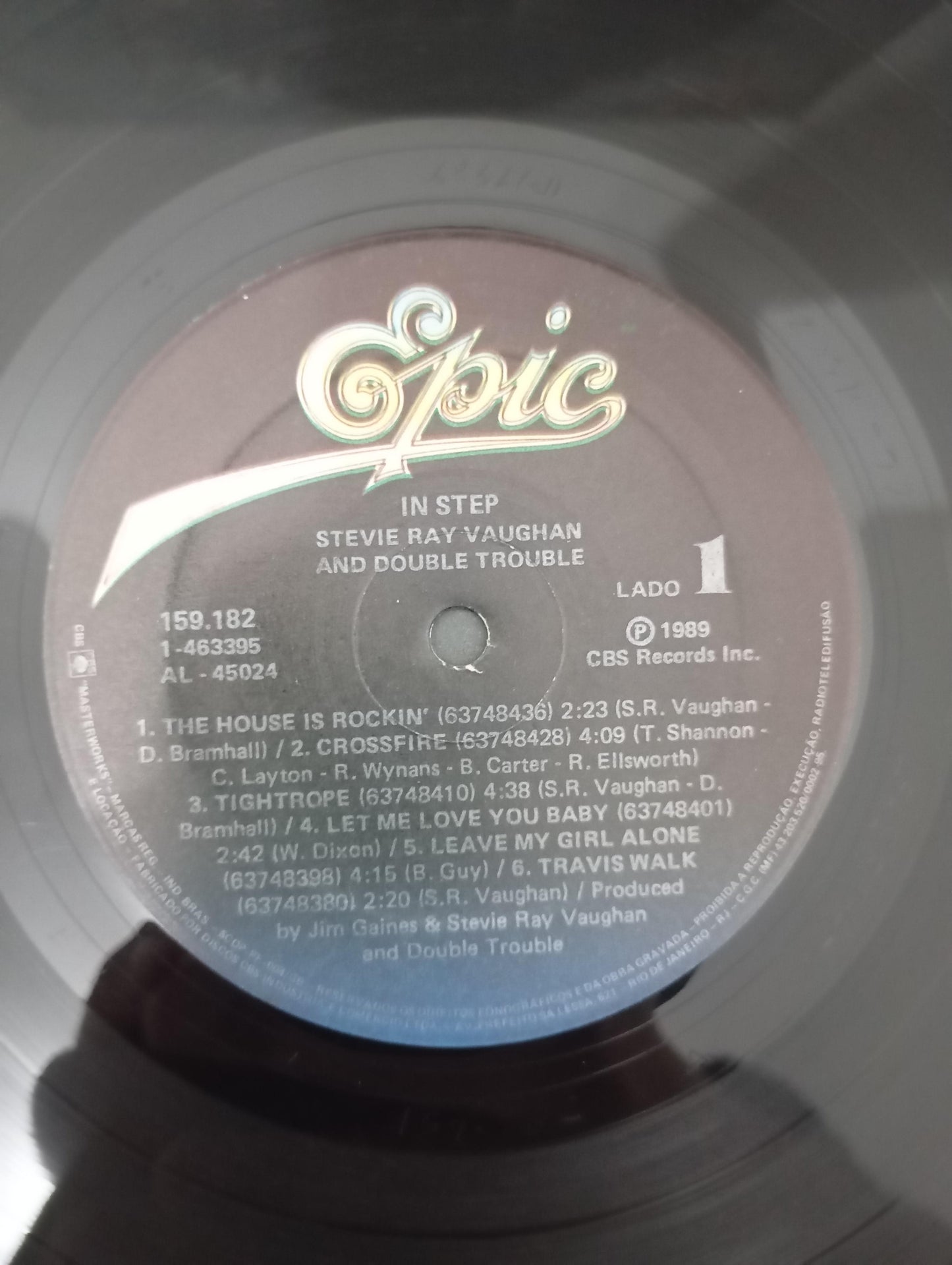 Lp Vinil Stevie Ray Vaughan Double Trouble In Step C Encarte