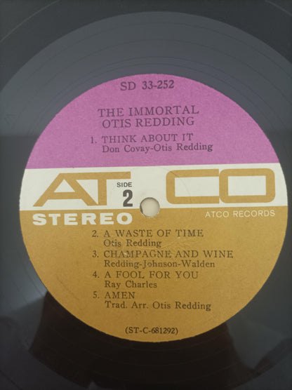 Lp Vinil Otis Redding The Immortal Com Encarte Importado